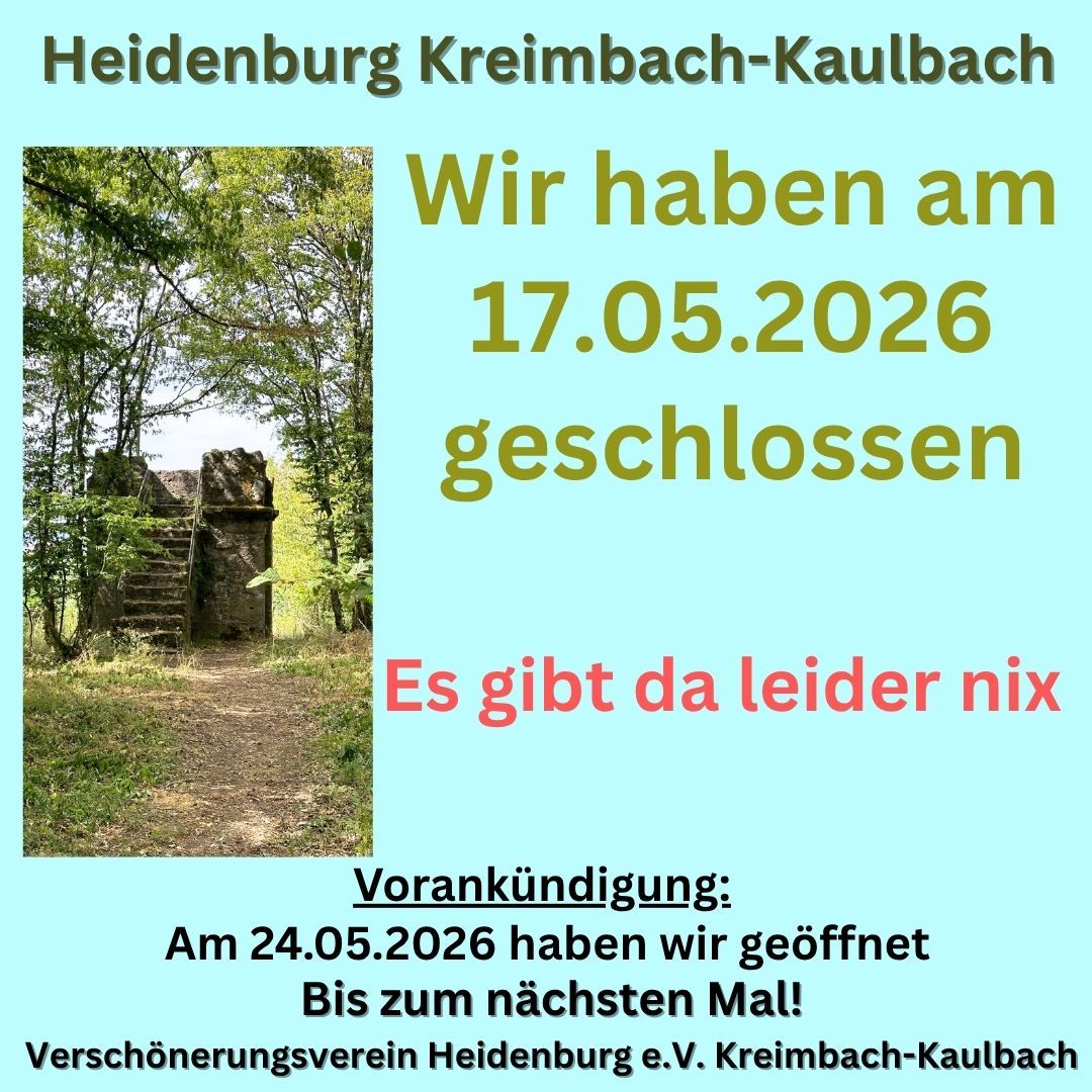 20260517 Heidenburg Kreimbach-Kaulbach - 1 20260517 Heidenburg Kreimbach-Kaulbach - 1