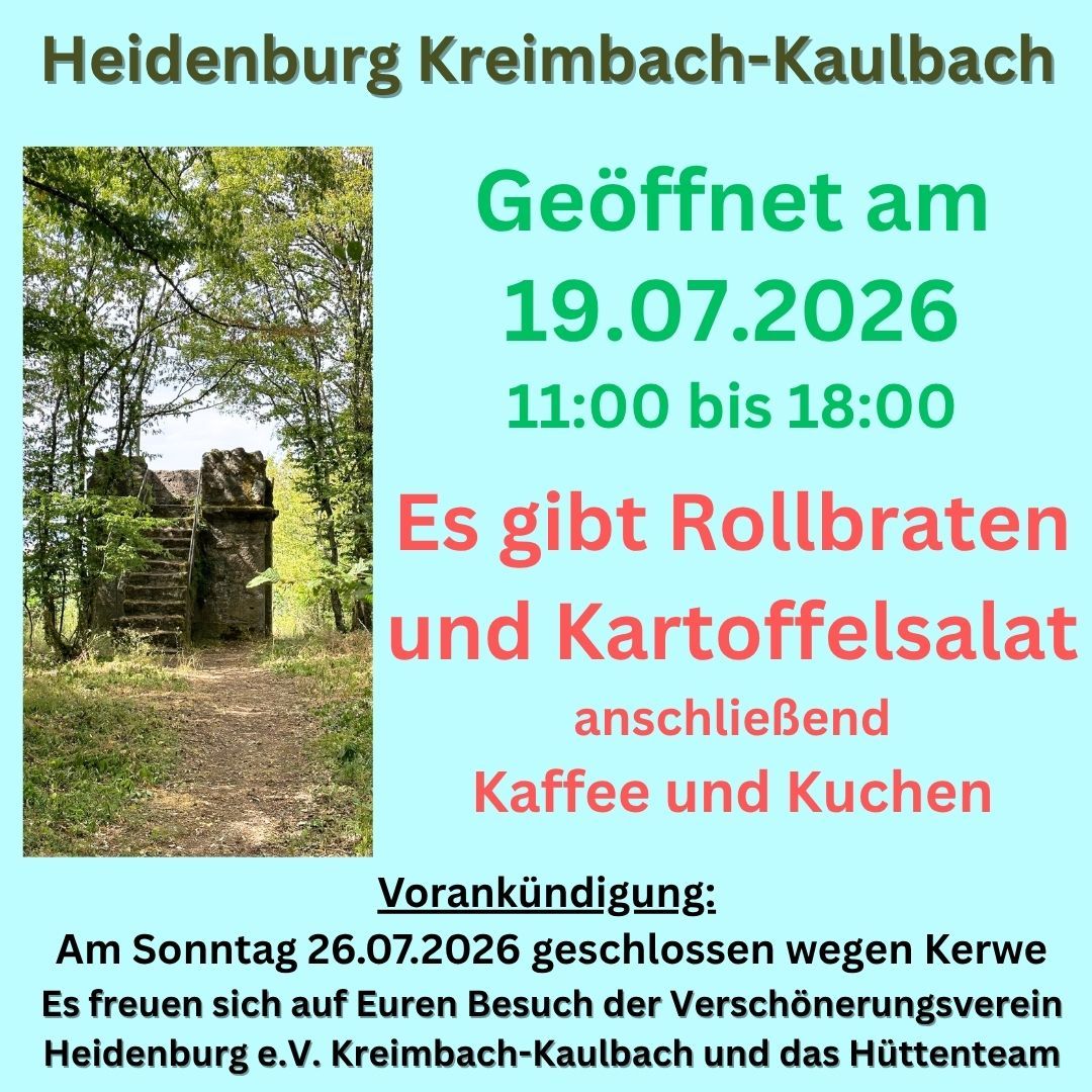 20260719 Heidenburg Kreimbach-Kaulbach - 1 20260719 Heidenburg Kreimbach-Kaulbach - 1