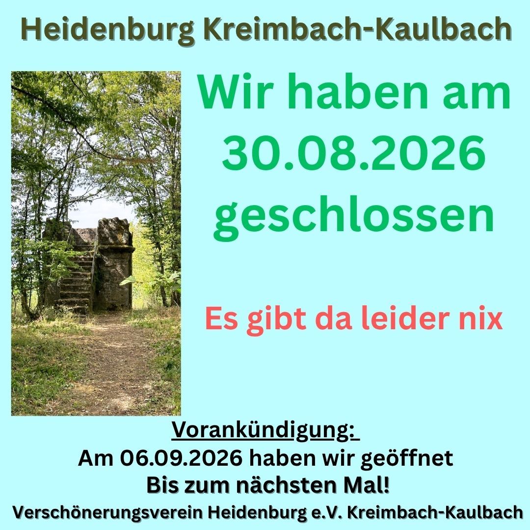 20260830 Heidenburg Kreimbach-Kaulbach - 1 20260830 Heidenburg Kreimbach-Kaulbach - 1