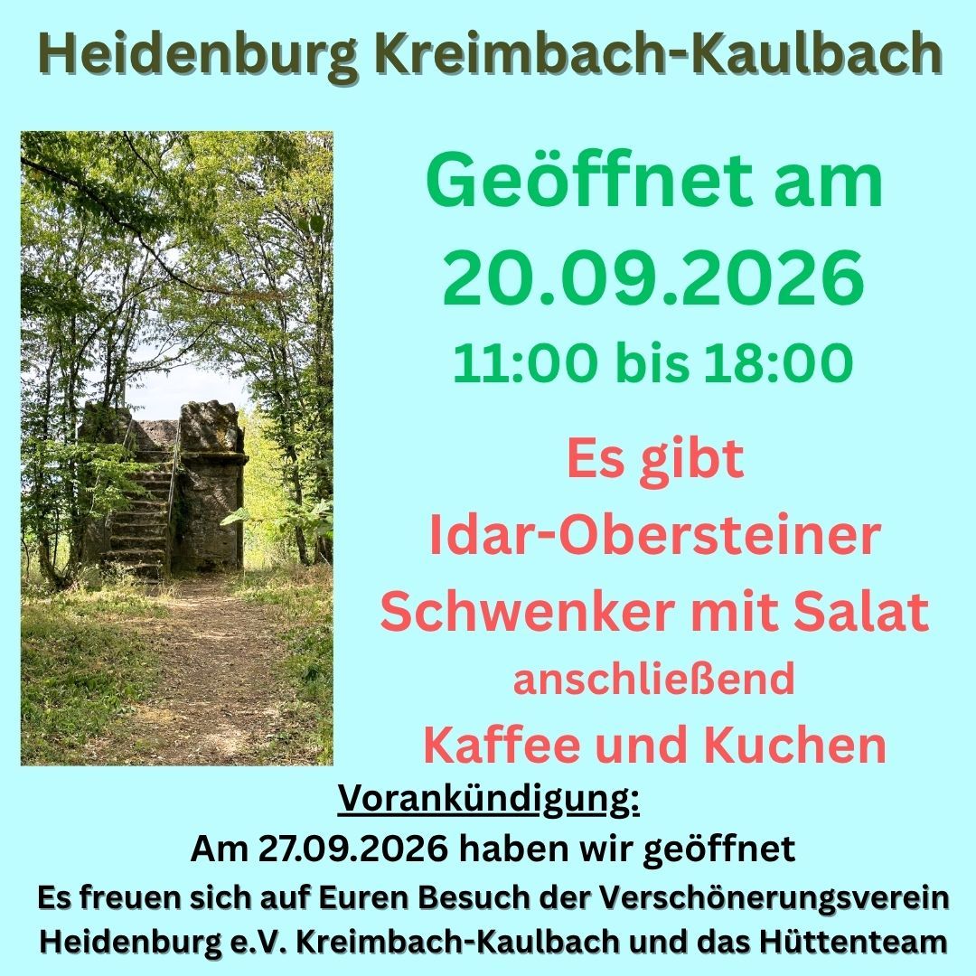 20260920 Heidenburg Kreimbach-Kaulbach - 1 20260920 Heidenburg Kreimbach-Kaulbach - 1