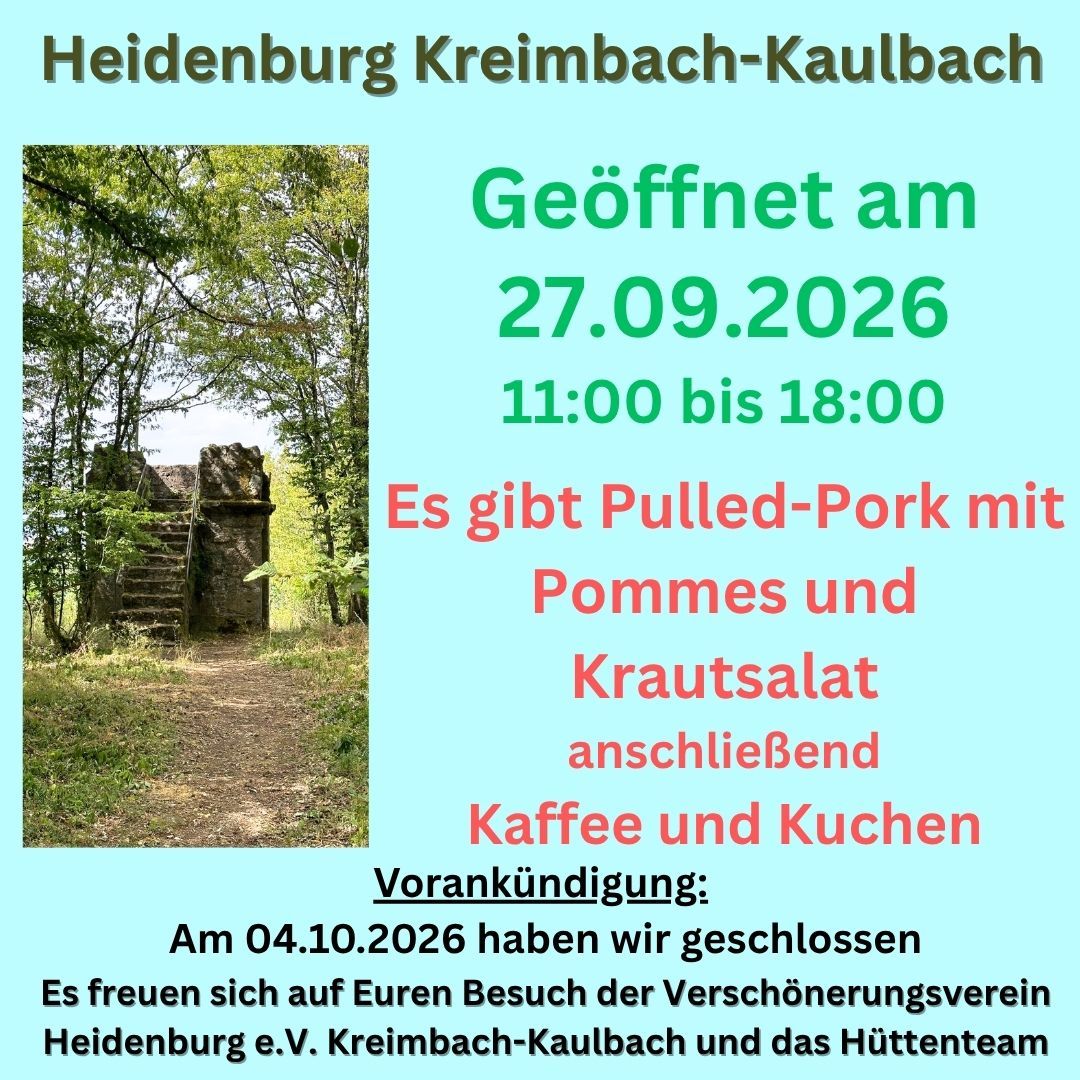 20260927 Heidenburg Kreimbach-Kaulbach - 1 20260927 Heidenburg Kreimbach-Kaulbach - 1